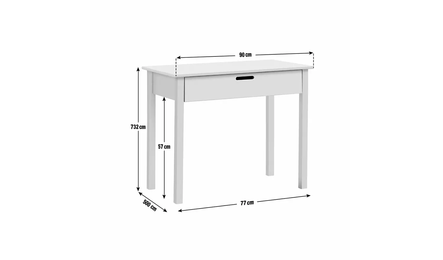 Habitat Kids Rico 1 Drawer Desk - White