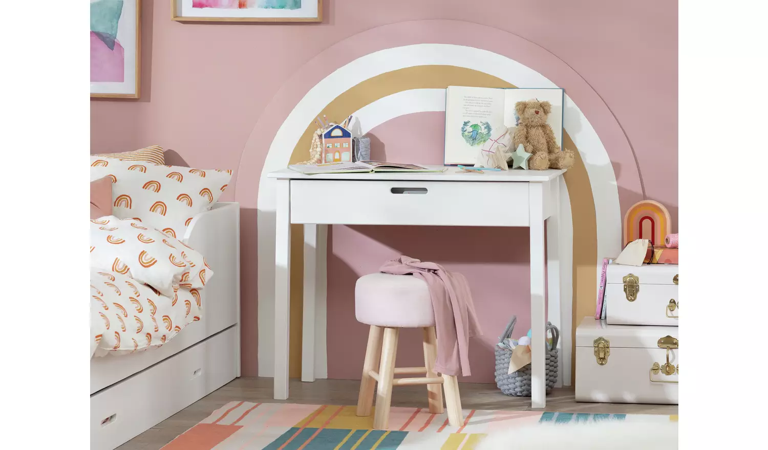 Habitat Kids Rico 1 Drawer Desk - White