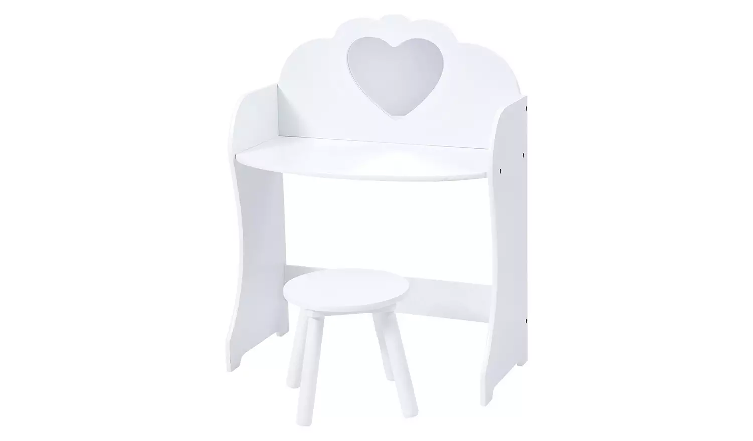 Liberty House Toys Kids Dressing Table And Stool - White
