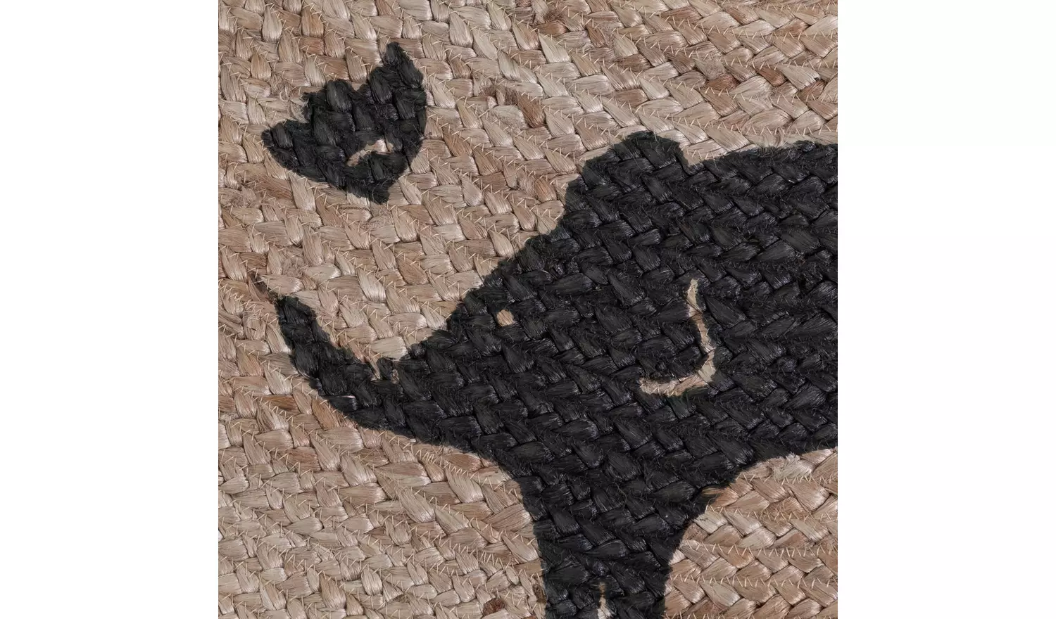 Habitat Kids Animal Round Natural Jute Flatweave Rug - 100cm