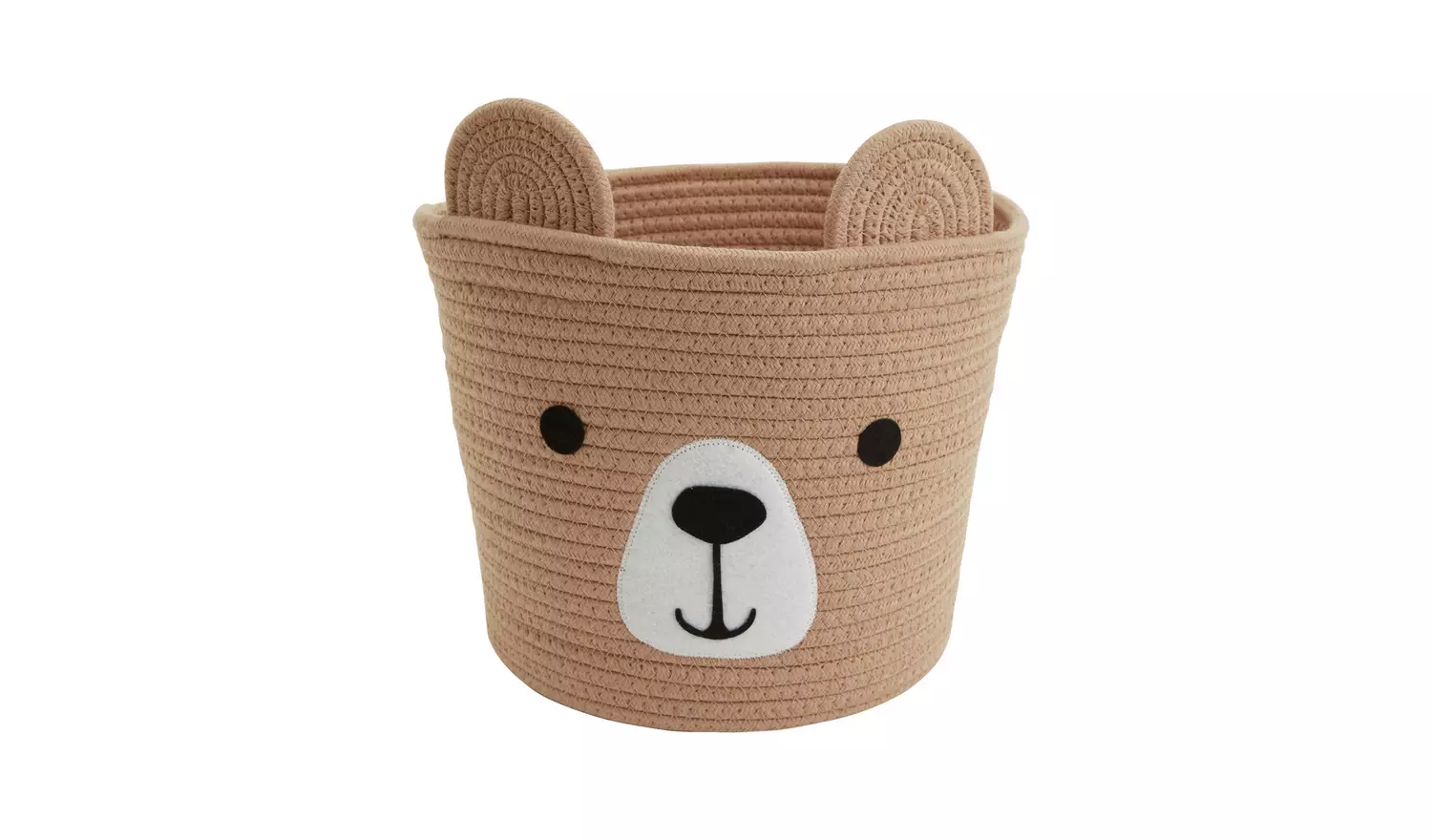 Argos Home Rope Bear Kids Storage Basket - Brown