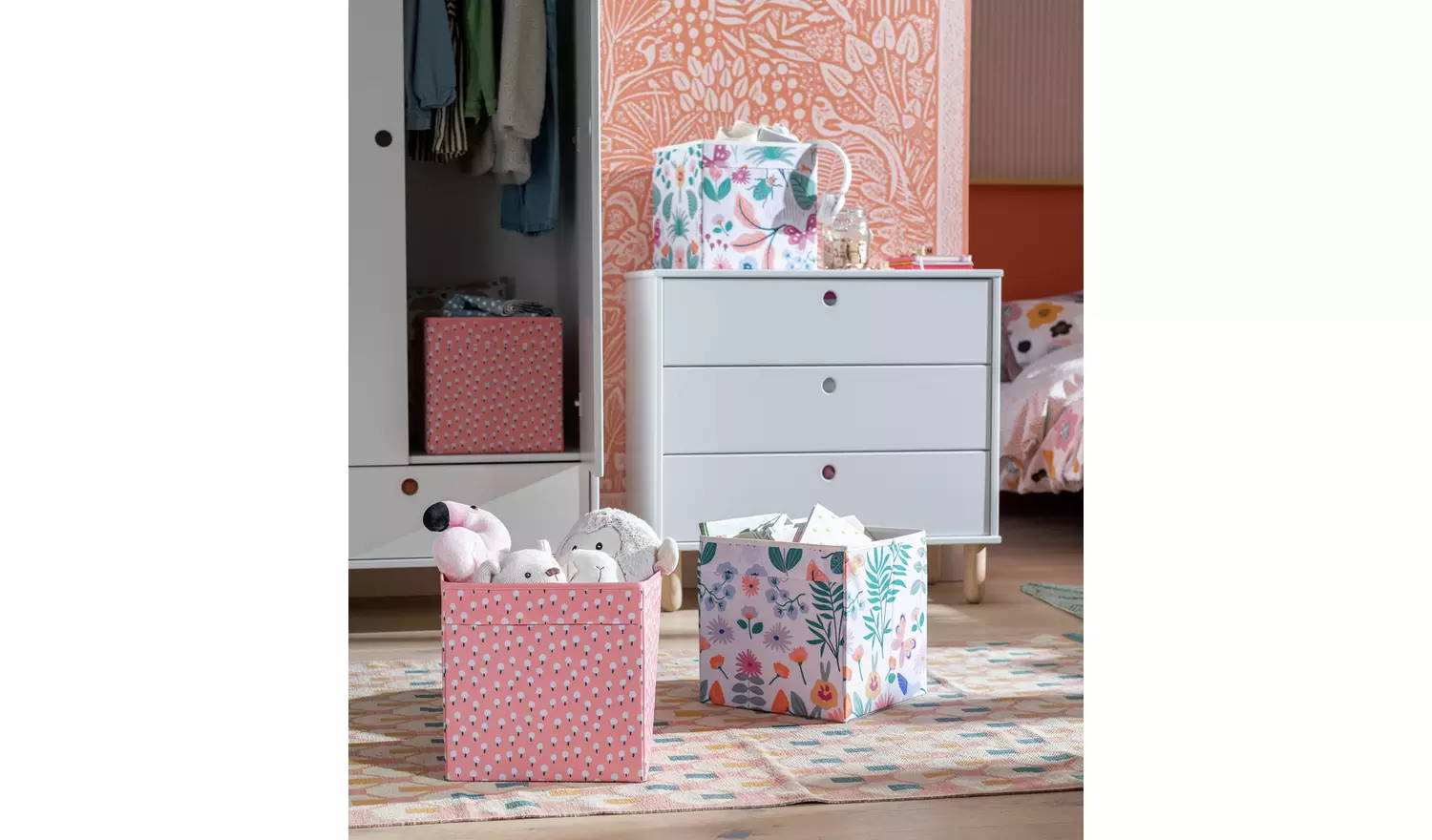 Habitat Pack of 4 Luna Canvas Box