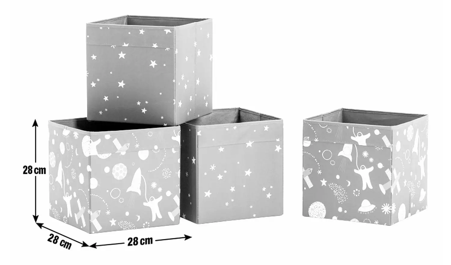 Habitat Space Set of 4 Storage Boxes