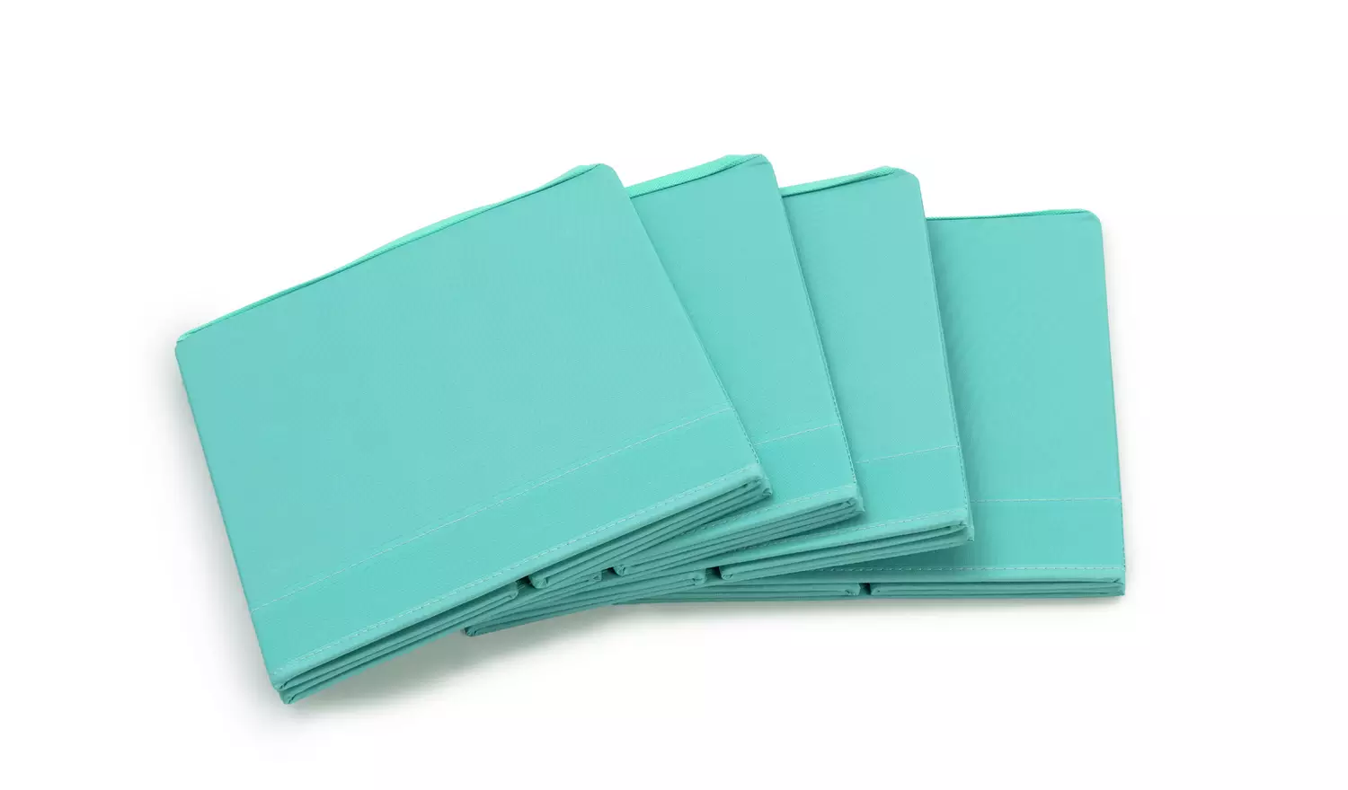Habitat Set of 4 Plain Storage Boxes - Teal