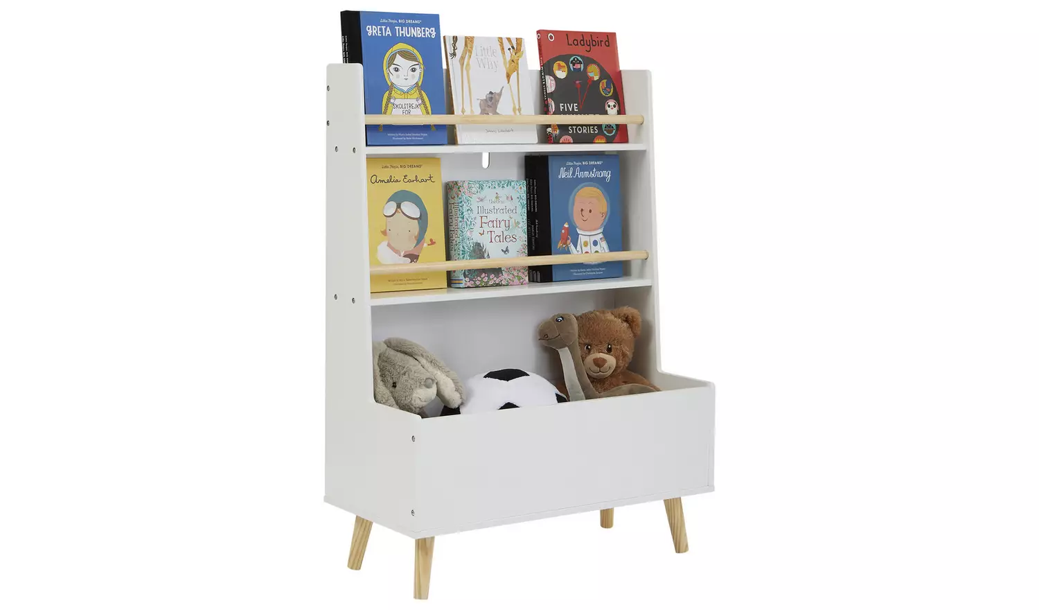 Liberty House Kids Bookcase and Storage Unit - White