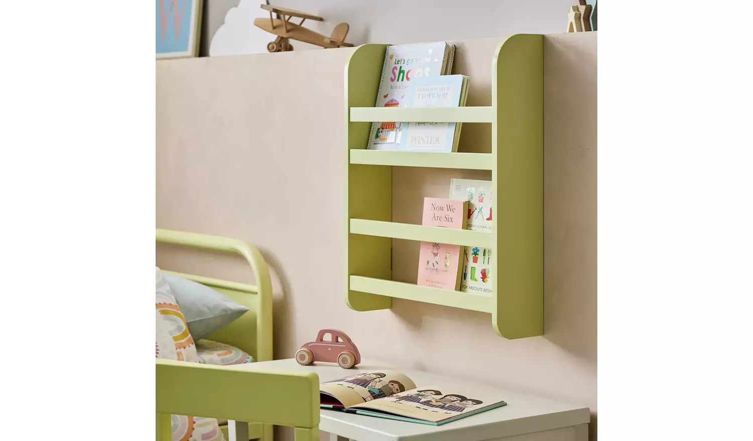 Habitat Kids Scandinavia Wall Mounted Mini Shelf - Yellow