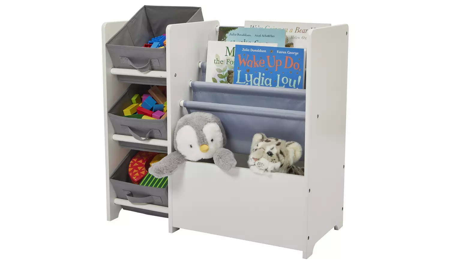 Liberty House Kids Book Sling Storage Unit - White