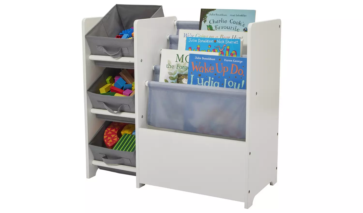 Liberty House Kids Book Sling Storage Unit - White