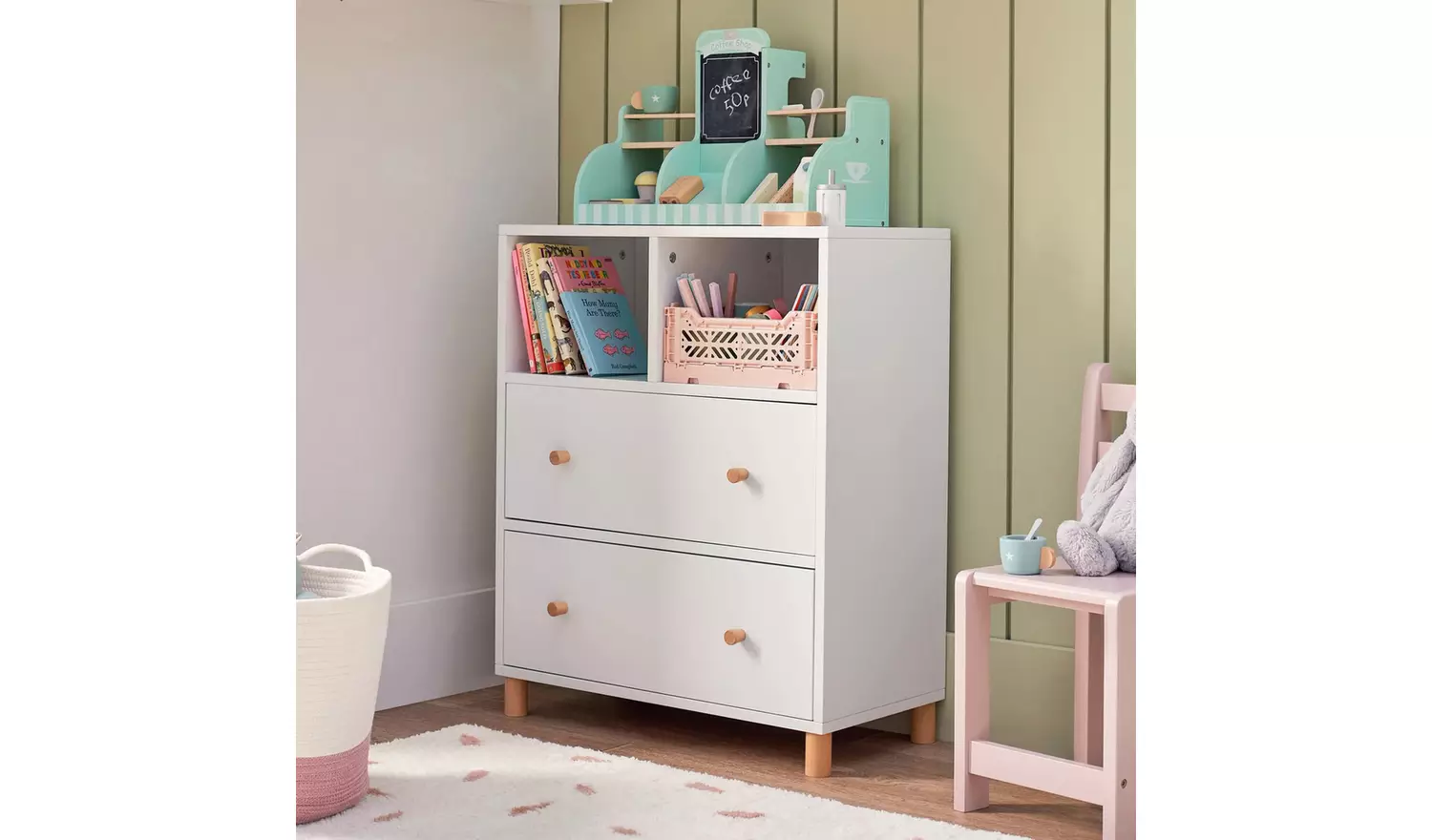 Great Little Trading Company Bloomsbury 2 Drawer Chest-White