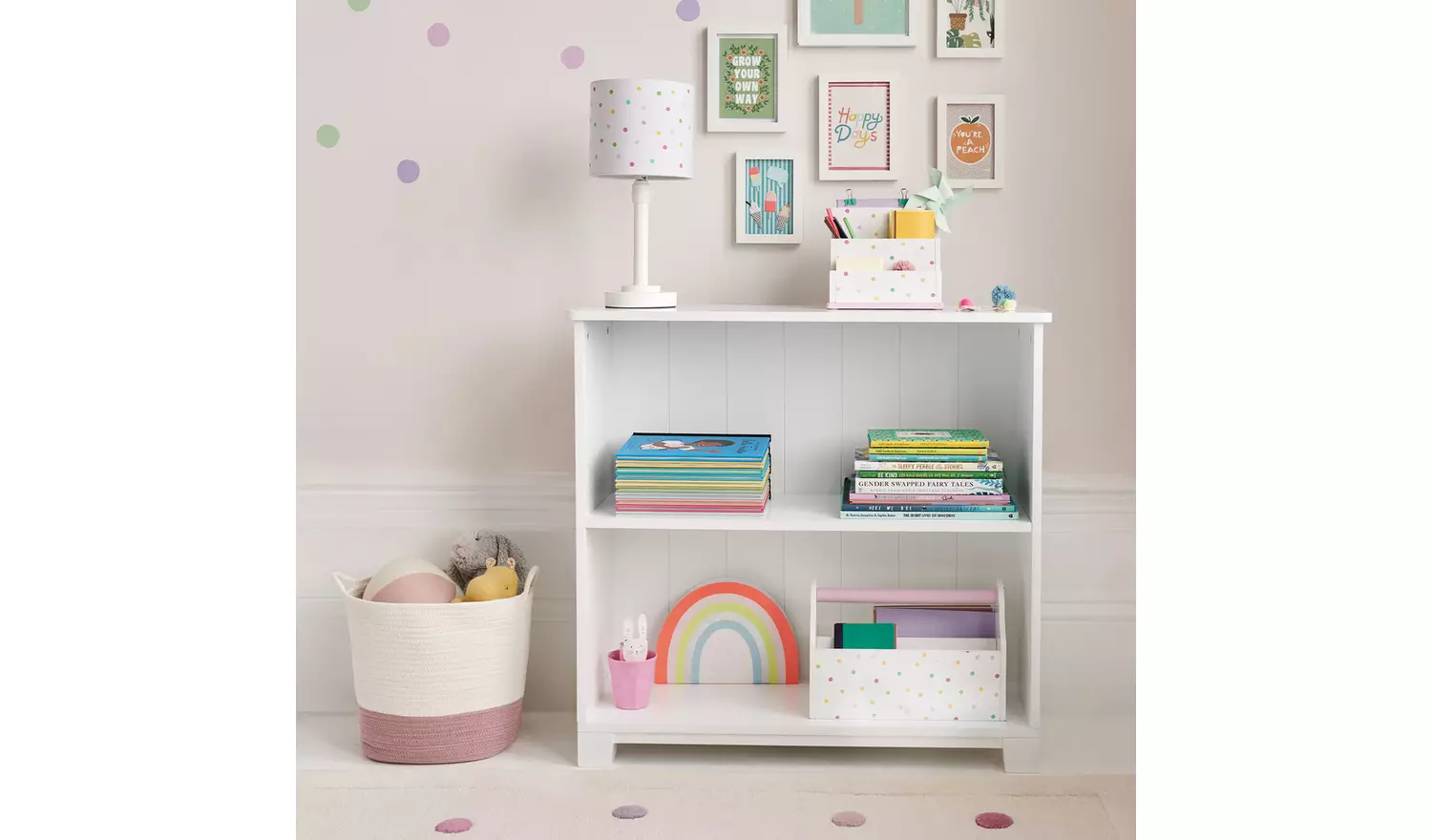 Great Little Trading Company Crompton Low Bookcase - White