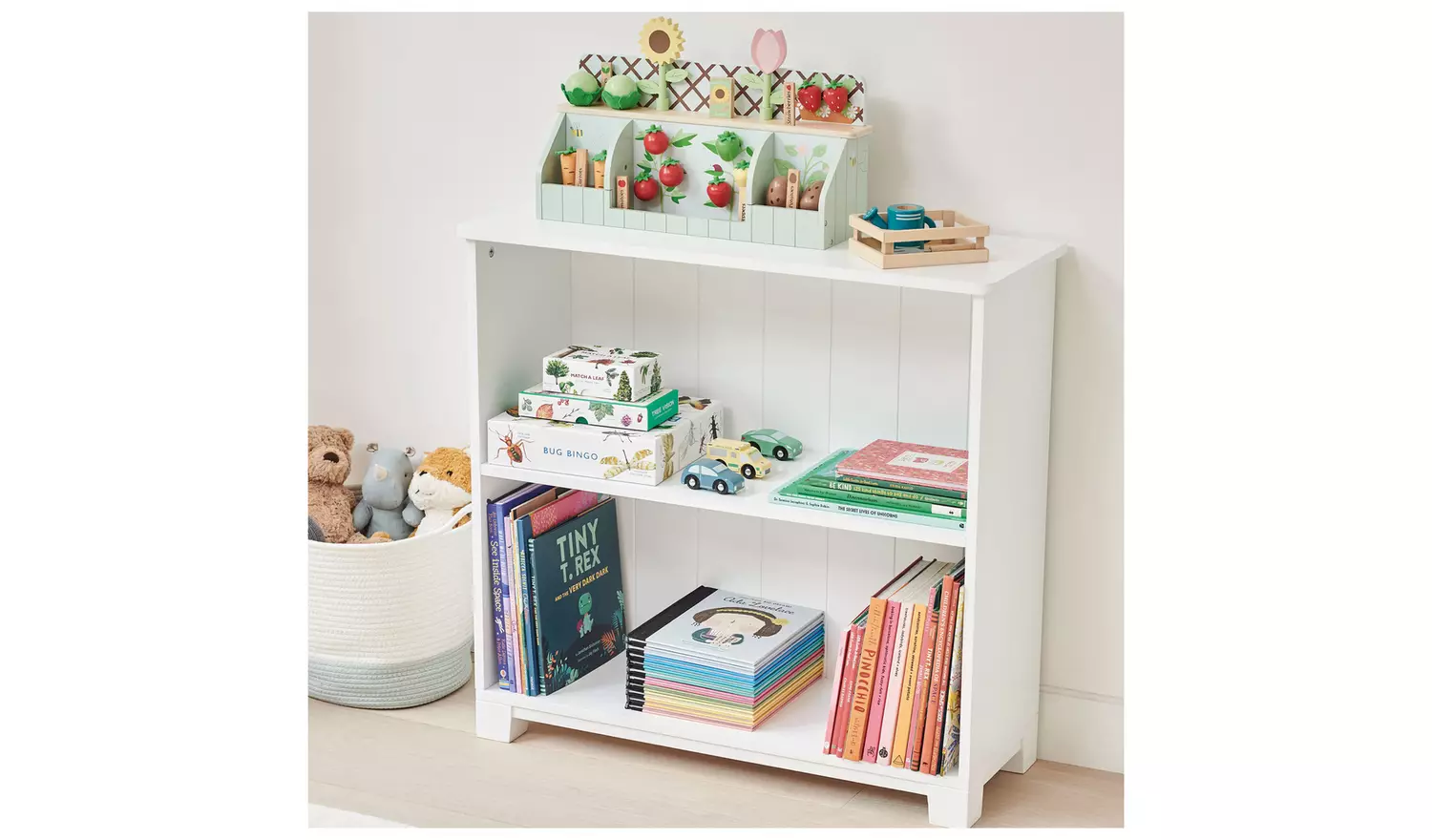 Great Little Trading Company Crompton Low Bookcase - White