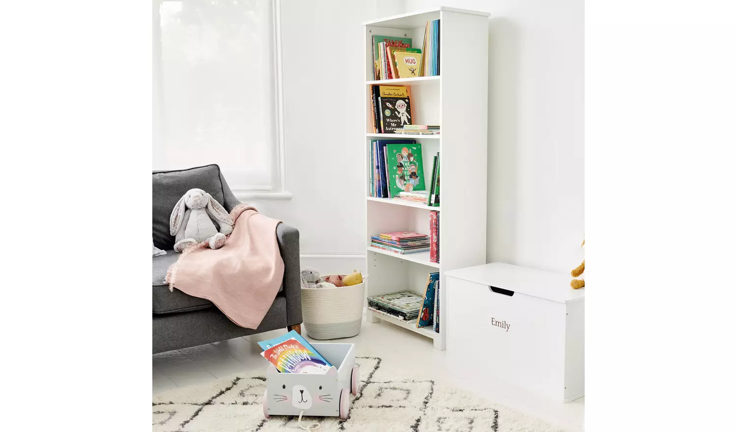 Great Little Trading Company Crompton Tall Bookcase - White