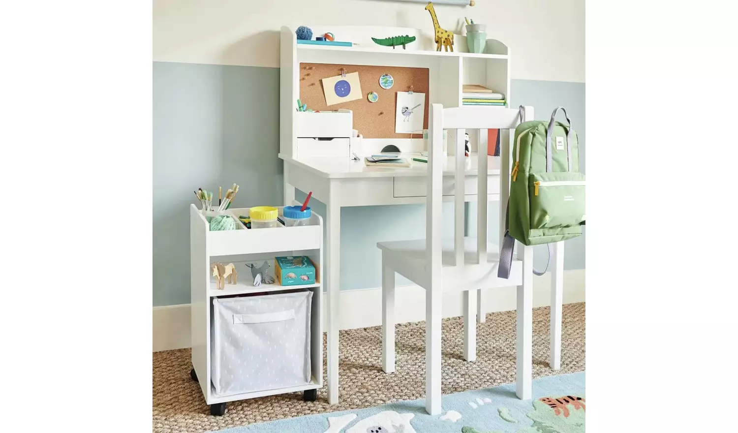 Great Little Trading Company Storage Under Desk - White