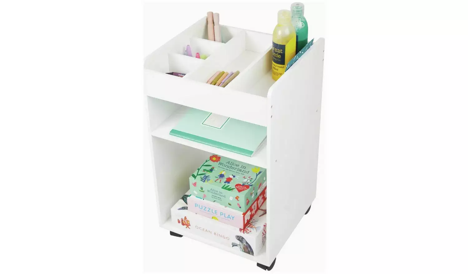 Great Little Trading Company Storage Under Desk - White