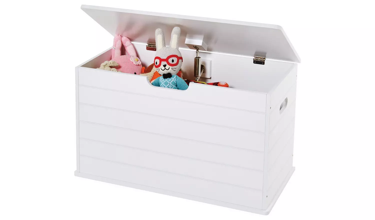 Great Little Trading Company Classic Small Toy Box - White