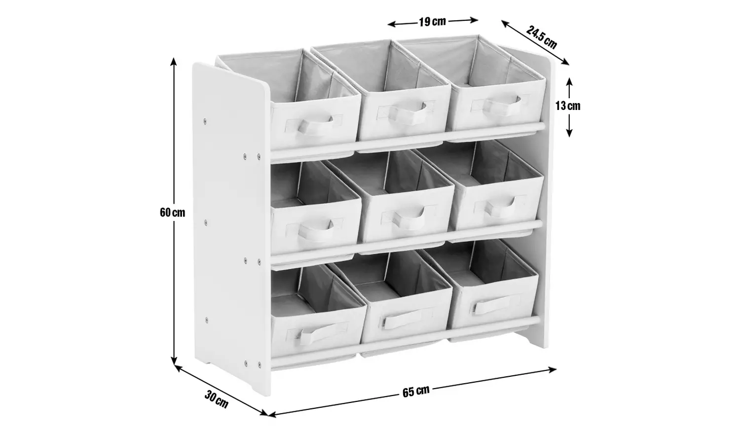 Argos Home 3 Tier Basket Storage Unit - Grey