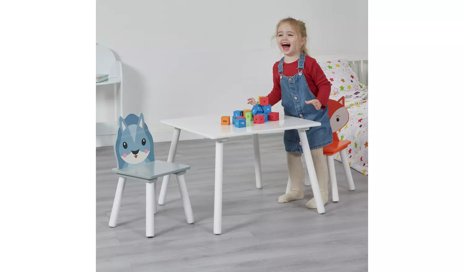 Liberty House Toys Kids Country Animals Table and 2 Chairs