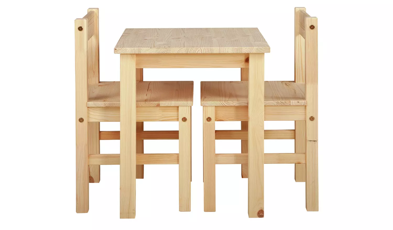 Argos Home Kids Scandinavia Solid Wood Table & 2 Chairs-Pine