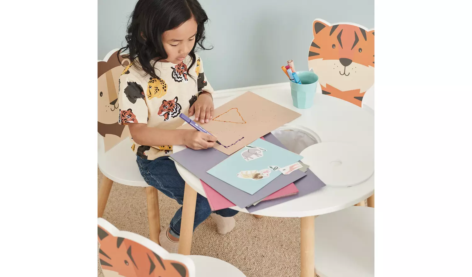 Great Little Trading Company Dandelion Toddler Table - White