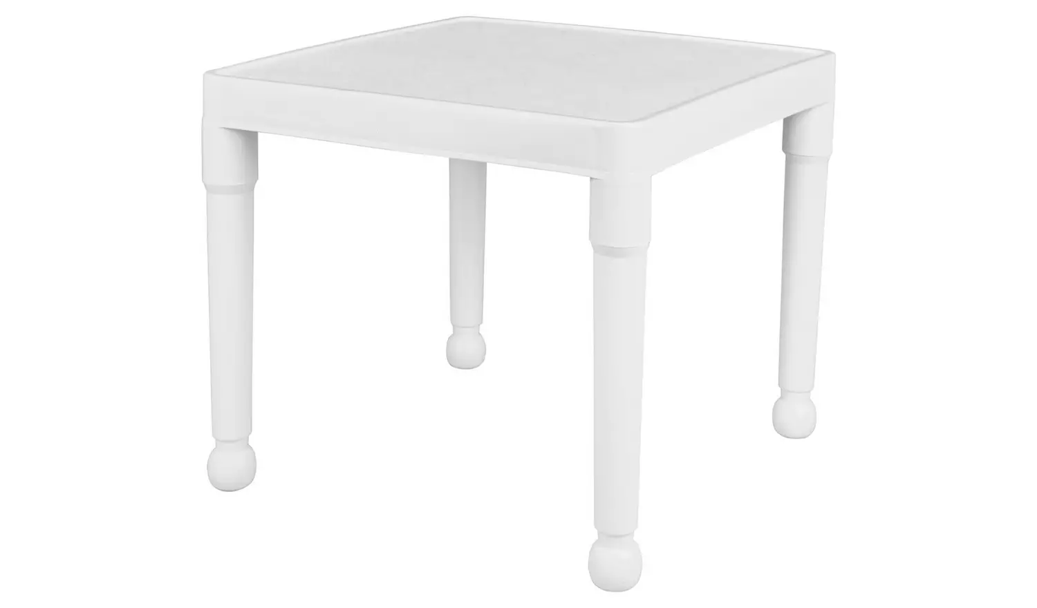Liberty House Toys Kids Plastic Table & 2 Chairs - White