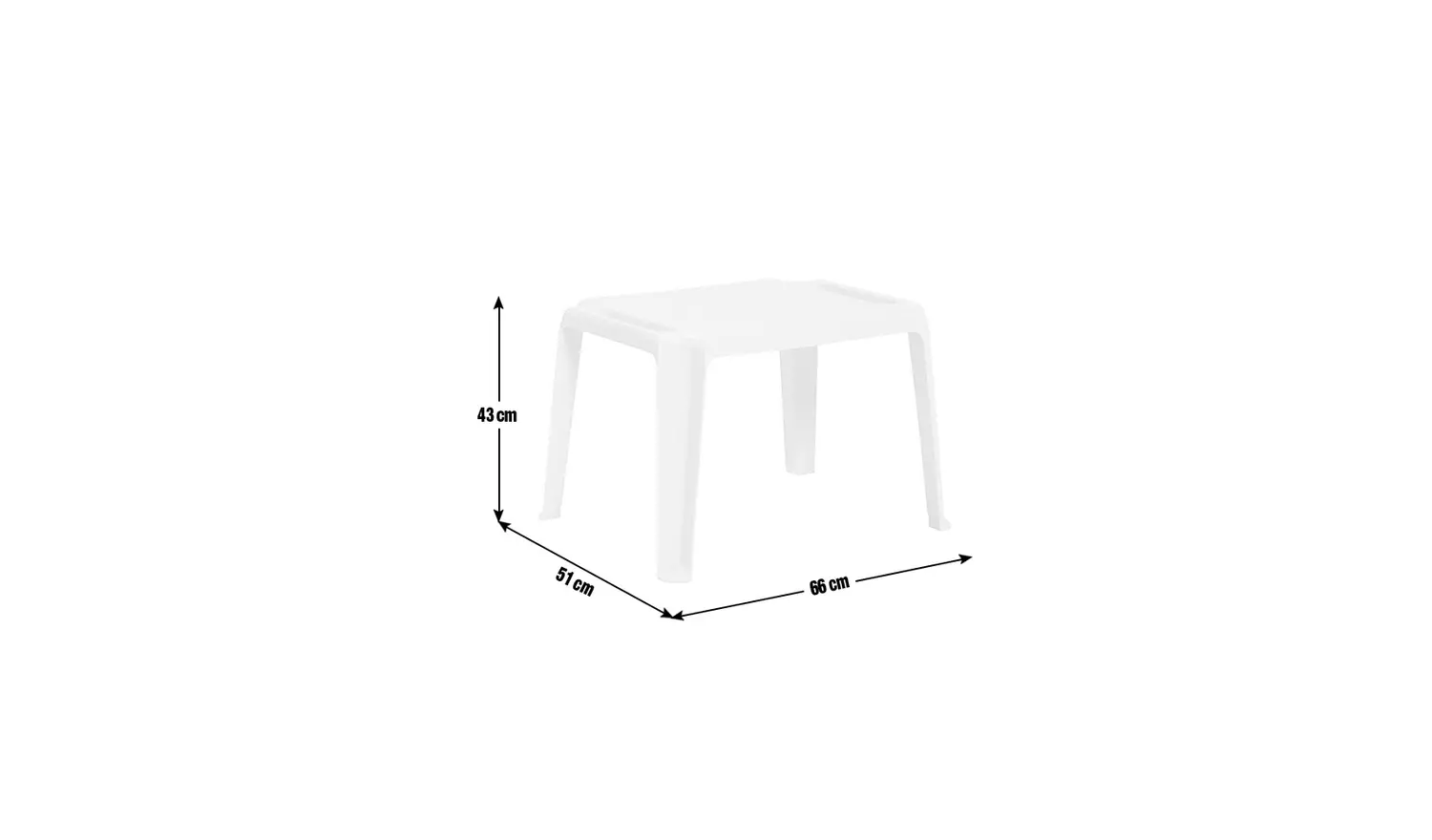 Bica Kids Plastic Table - White