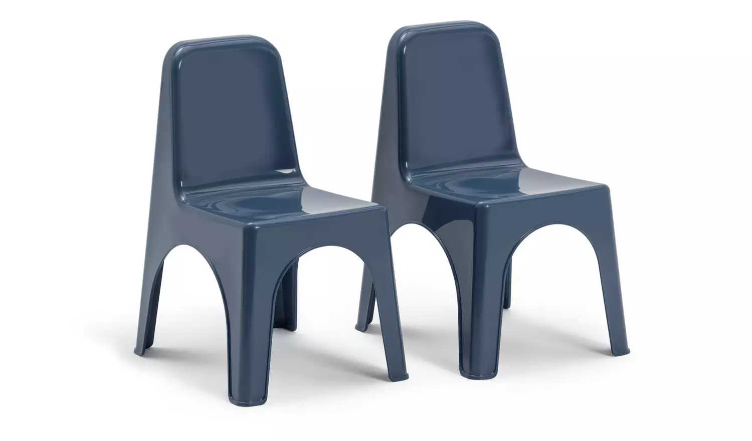 Bica Kids Set of 2 Navy Plastic Chairs