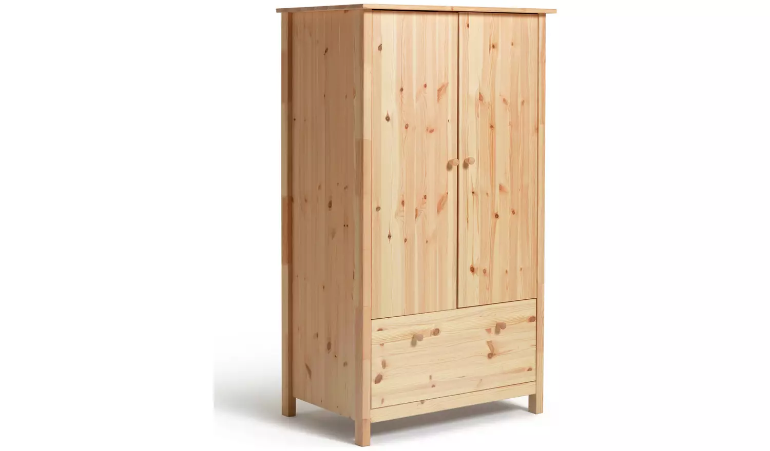 Argos Home Kids Scandinavia Short 2 Door Wardrobe - Pine