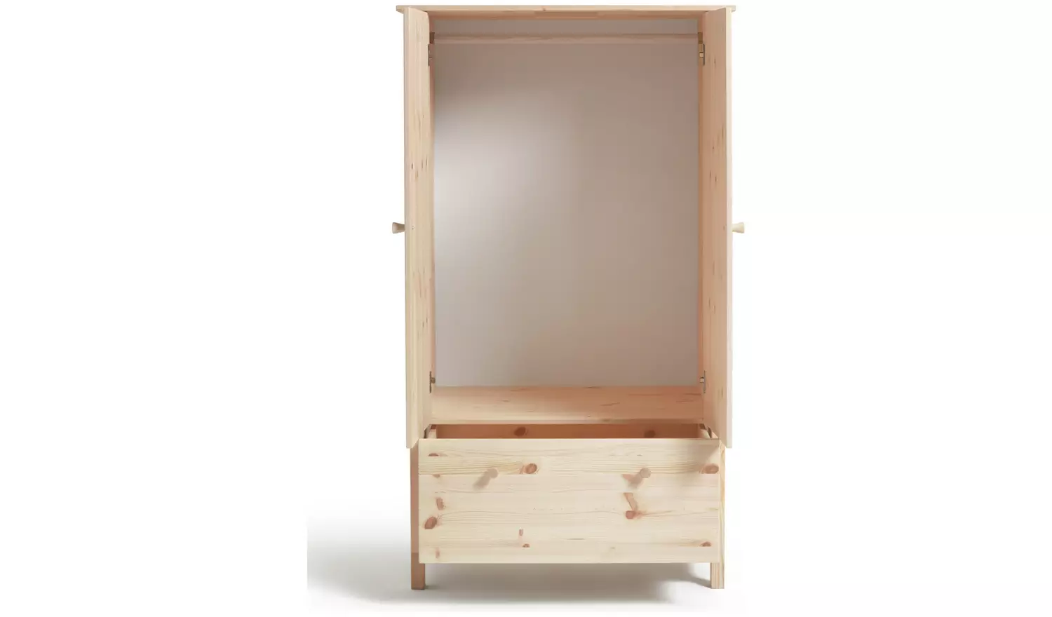 Argos Home Kids Scandinavia Short 2 Door Wardrobe - Pine