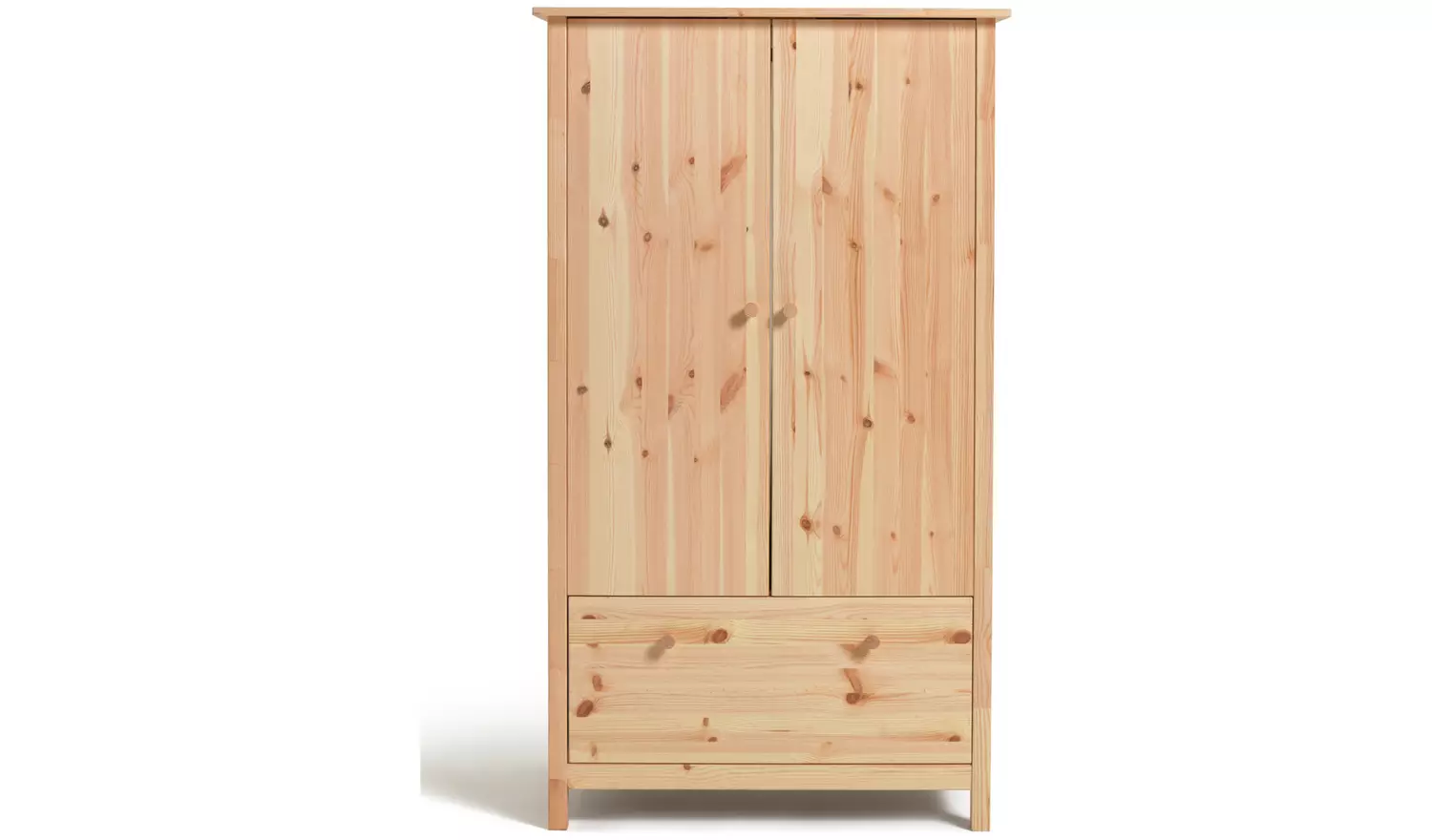Argos Home Kids Scandinavia Short 2 Door Wardrobe - Pine