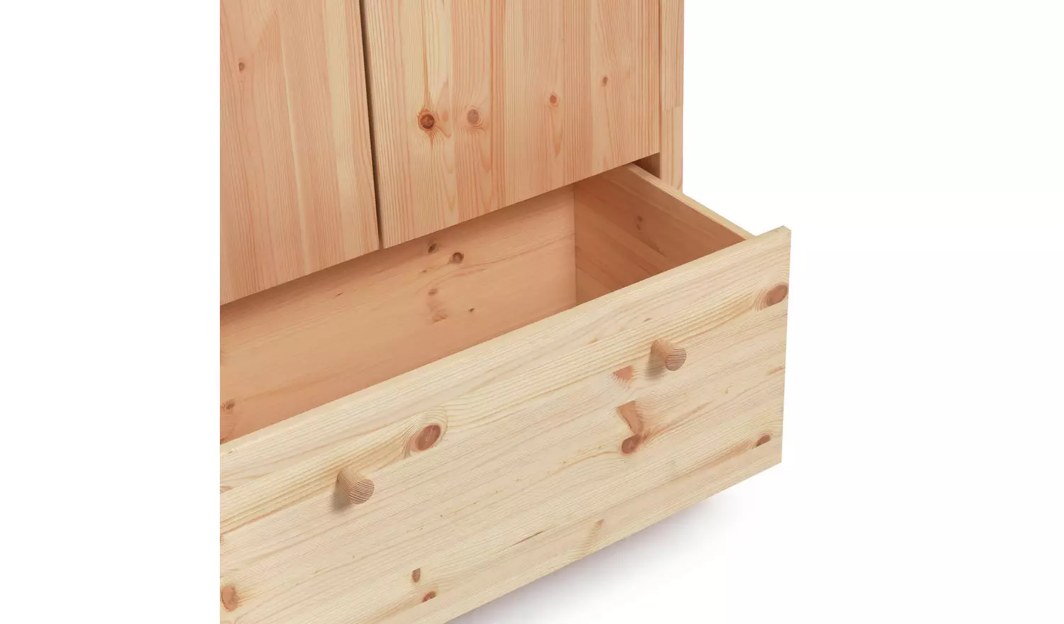 Argos Home Kids Scandinavia Short 2 Door Wardrobe - Pine