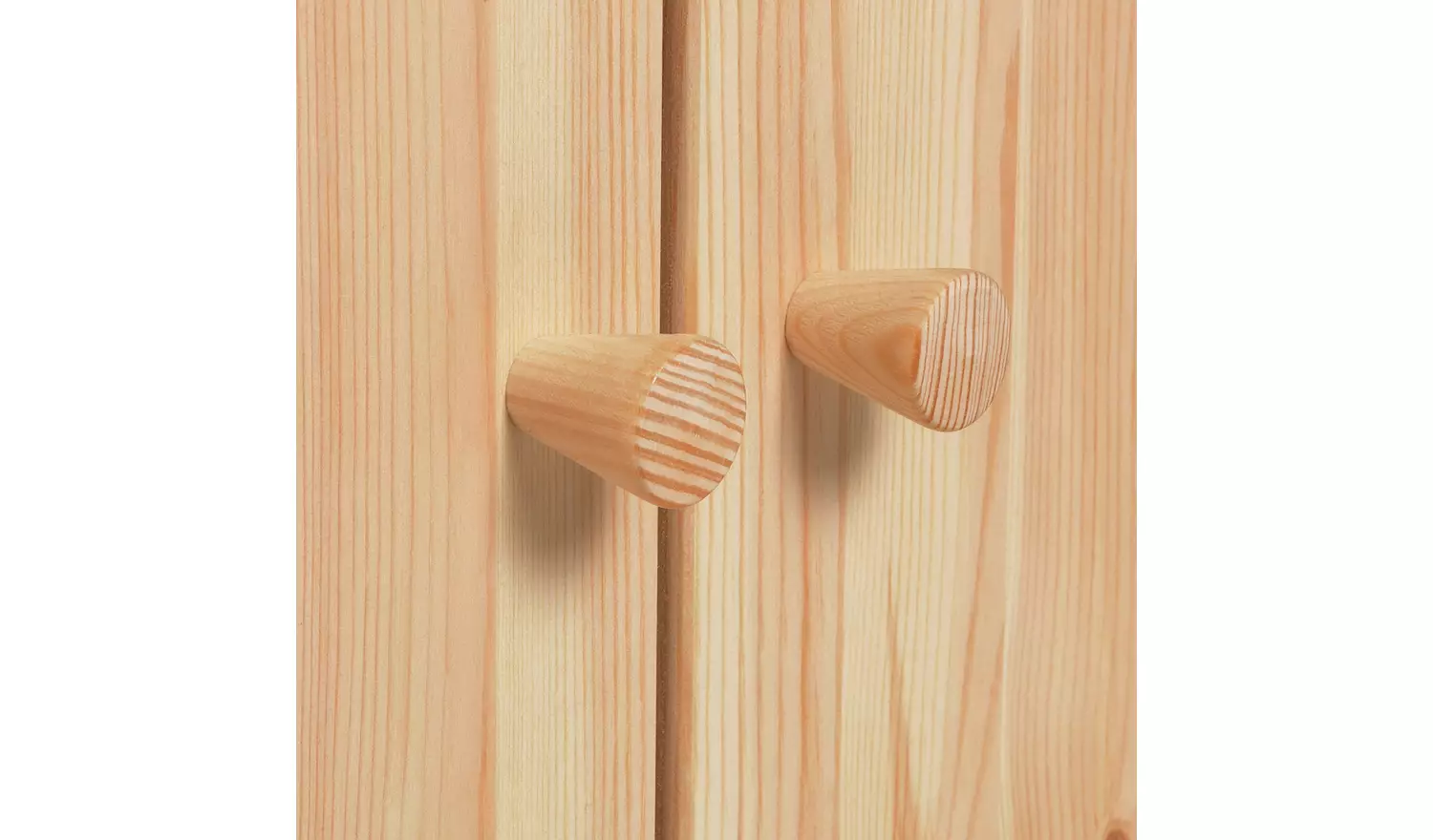 Argos Home Kids Scandinavia Short 2 Door Wardrobe - Pine