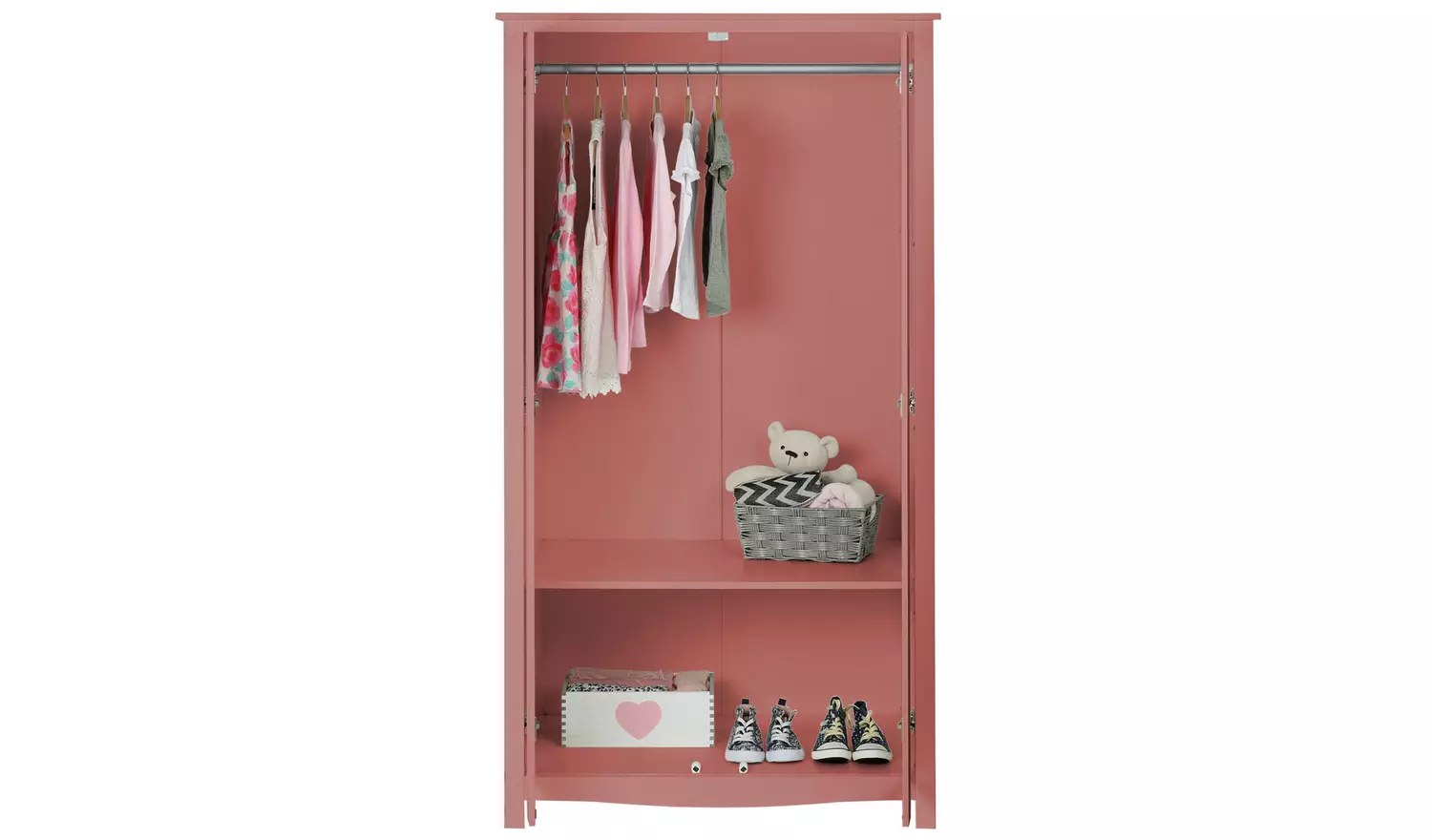 Argos Home Kids Mia 2 Door Wardrobe - Pink