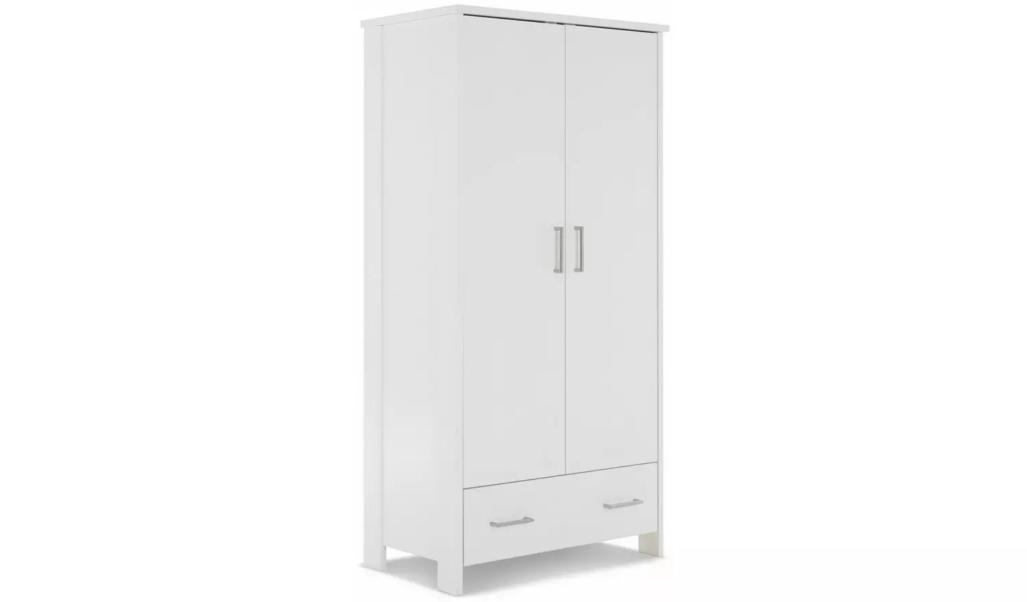 Obaby Nika Double Wardrobe - White
