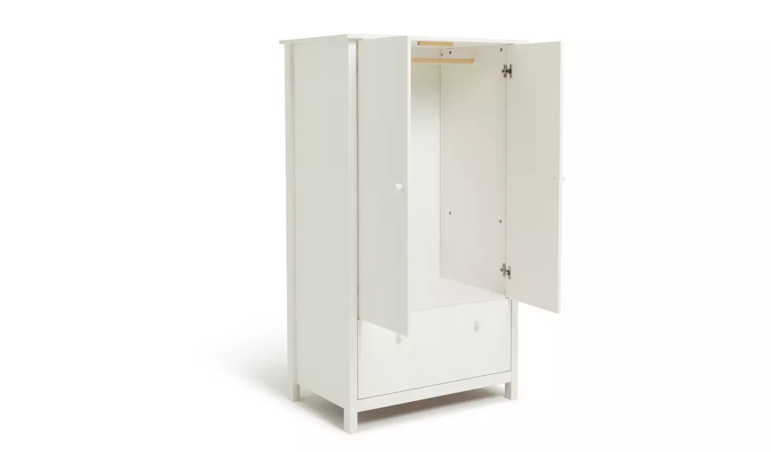 Argos Home Kids Scandinavia Short 2 Door Wardrobe - White