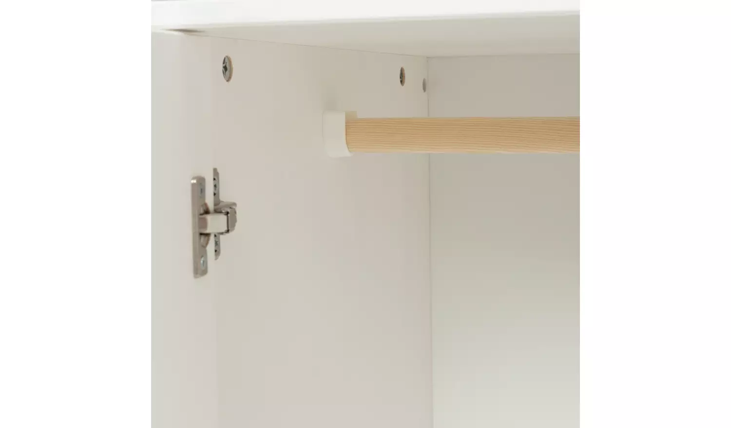 Argos Home Kids Scandinavia Short 2 Door Wardrobe - White