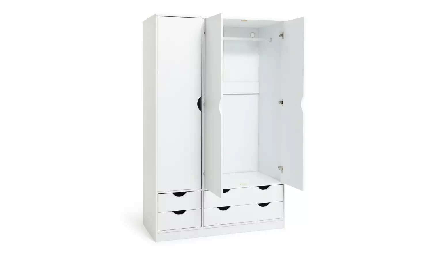 Habitat Kids Pagnell 3 Door 4 Drawer Wardrobe - White