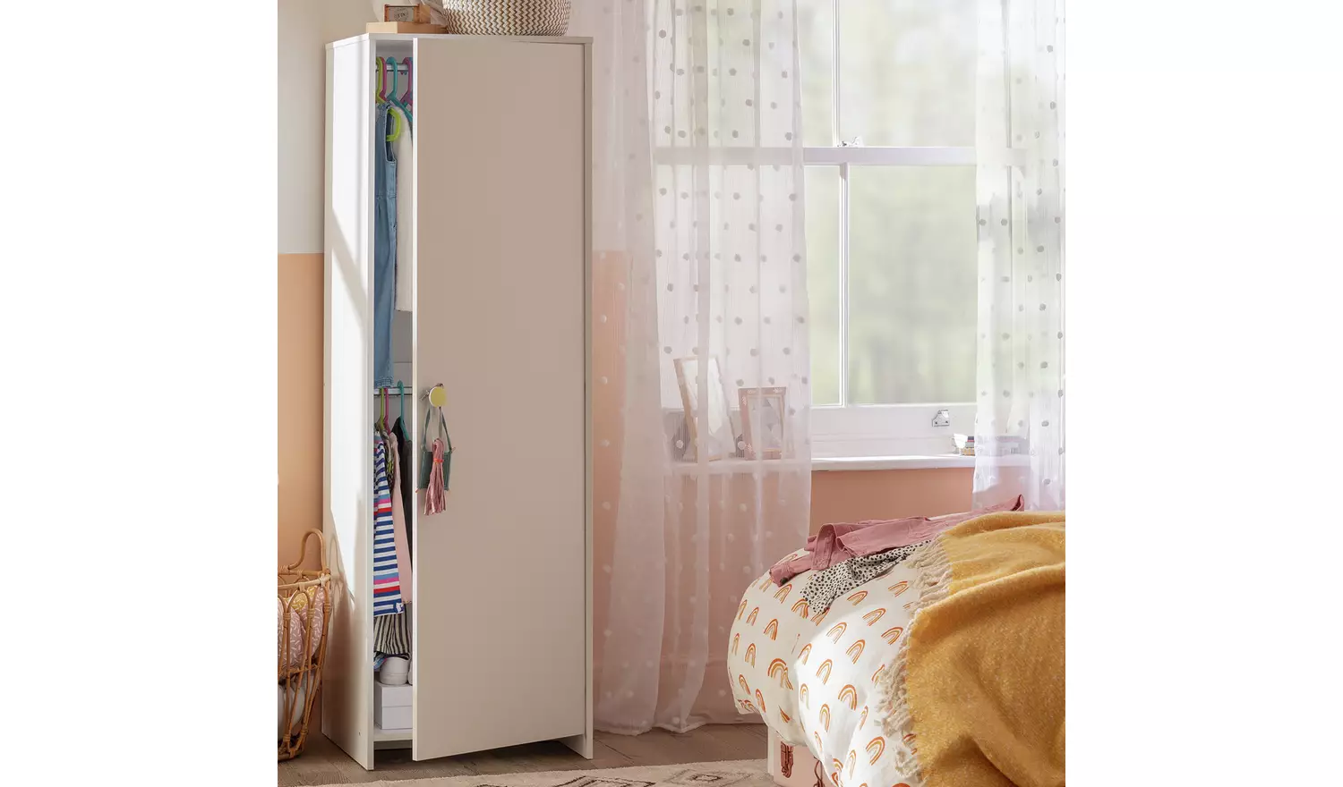 Argos Home Kids Juno 1 Door Wardrobe - White