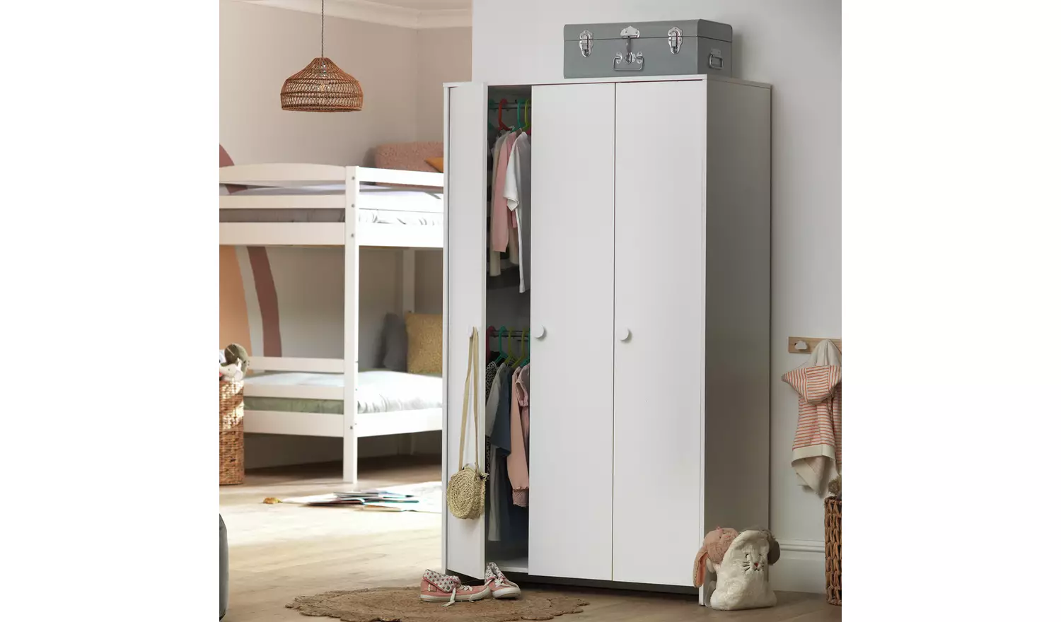 Argos Home Kids Juno 3 Door Wardrobe - White
