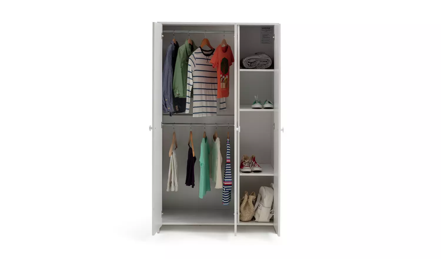 Argos Home Kids Juno 3 Door Wardrobe - White