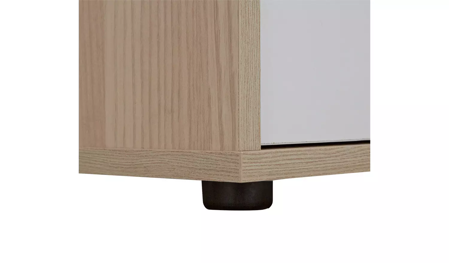 Argos Home Camden 1 Door Shelved Wardrobe - White and Acacia