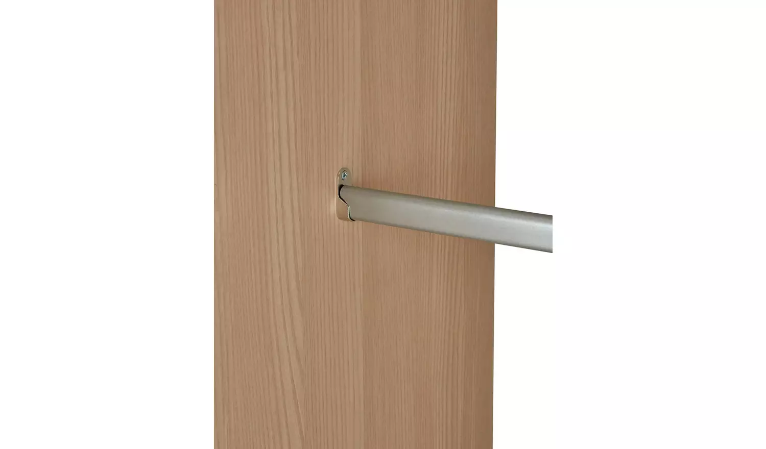 Argos Home Camden 1 Door Shelved Wardrobe - White and Acacia