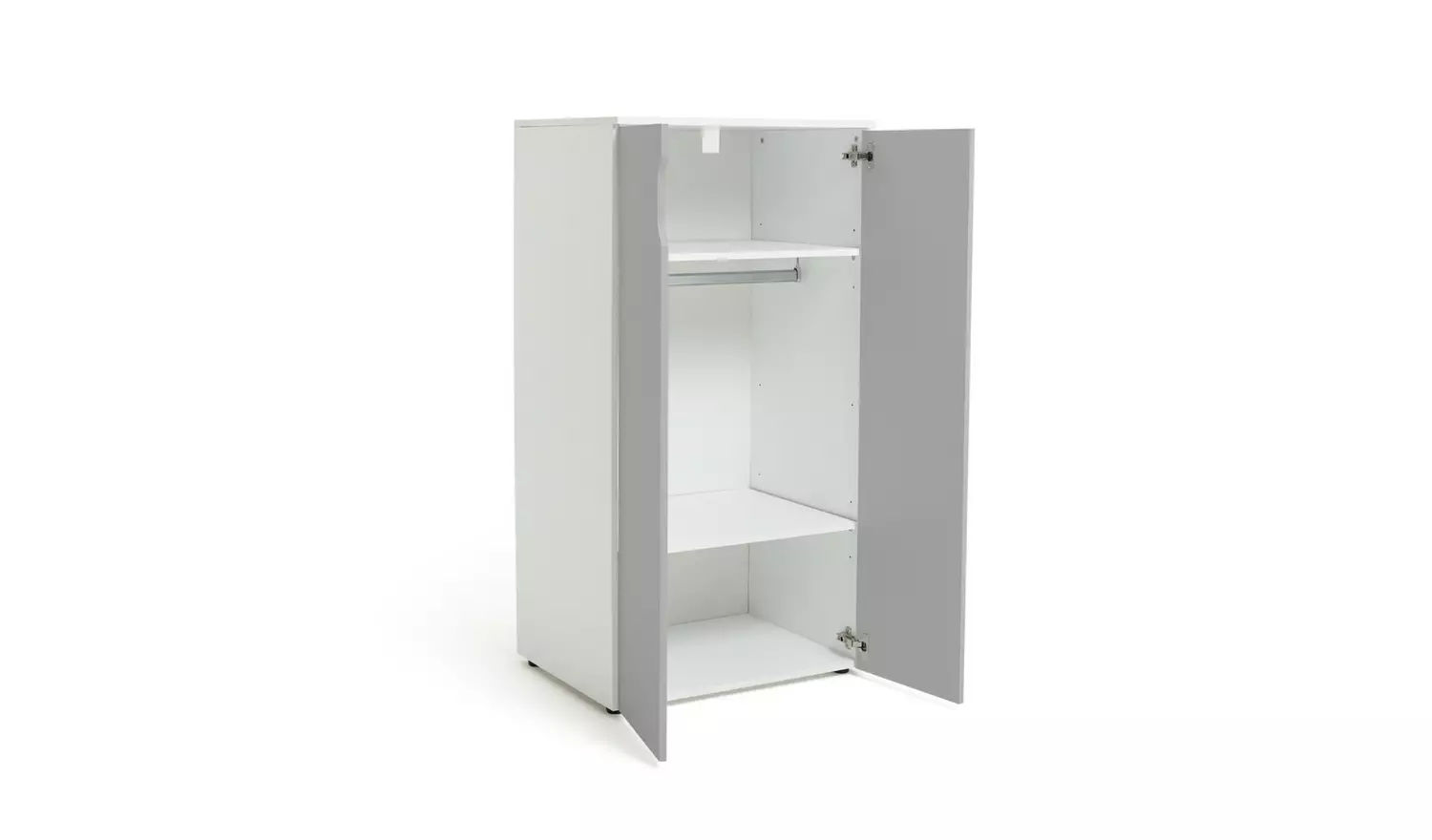 Habitat Pod 2 Door Short Wardrobe - Grey