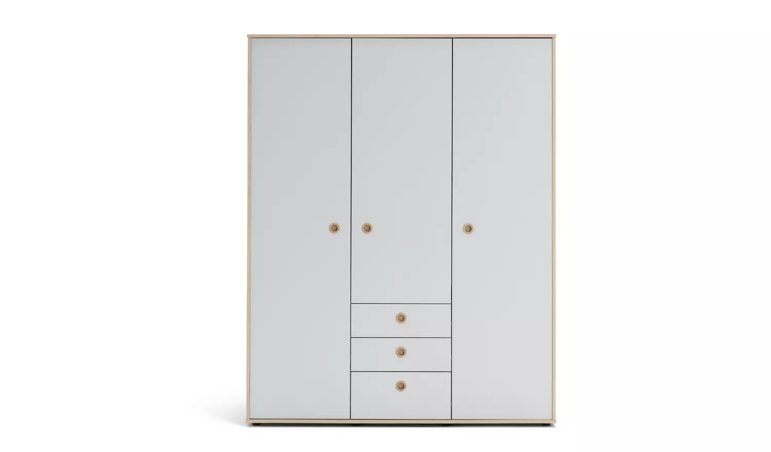Argos Home Camden 3 Door 3 Drawer Wardrobe - Grey & Acacia
