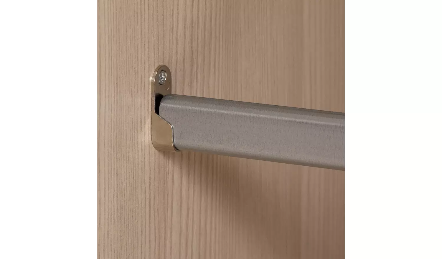 Argos Home Camden 3 Door 3 Drawer Wardrobe - Grey & Acacia