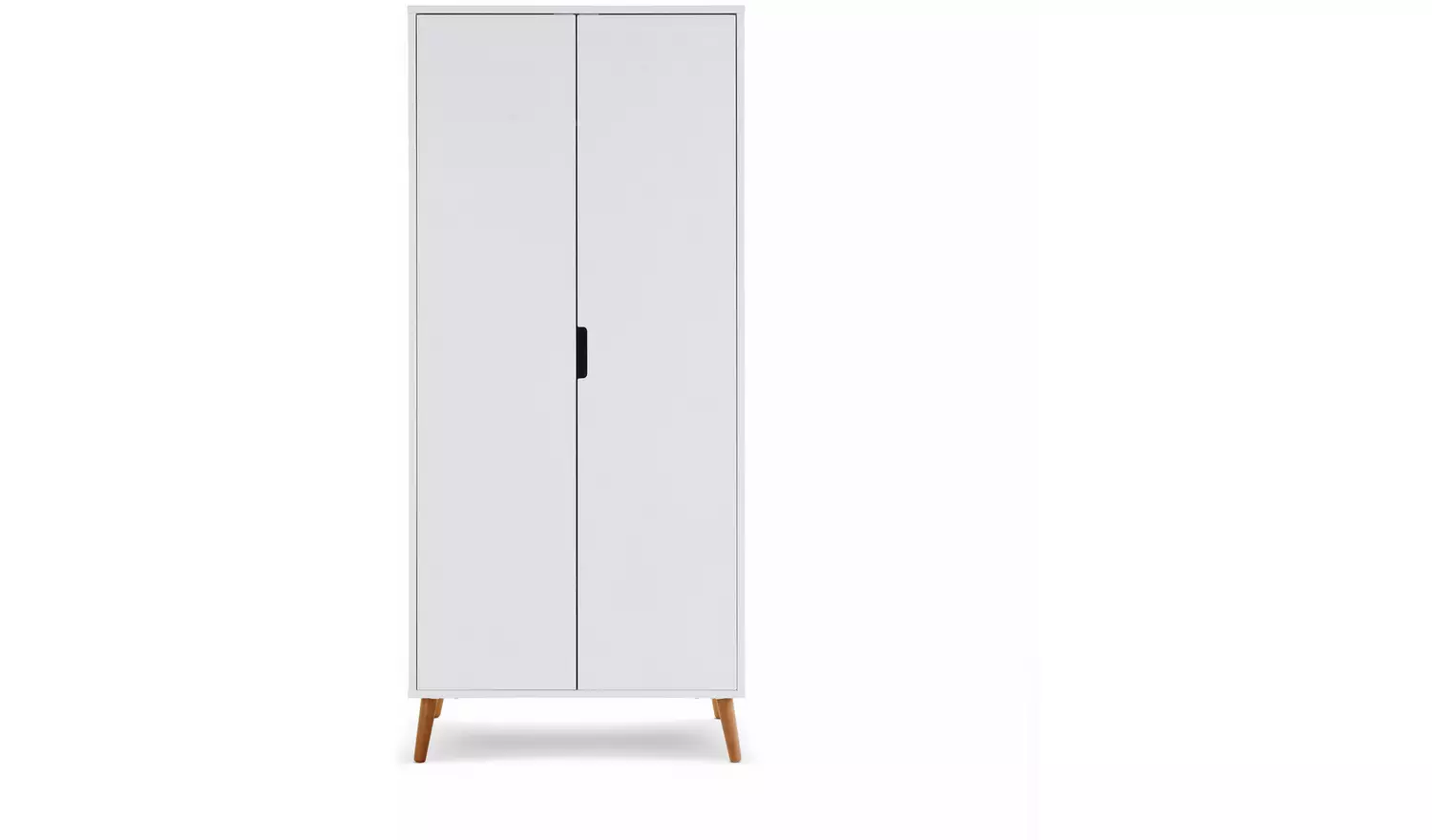 Obaby Maya Double Wardrobe - White with Natural