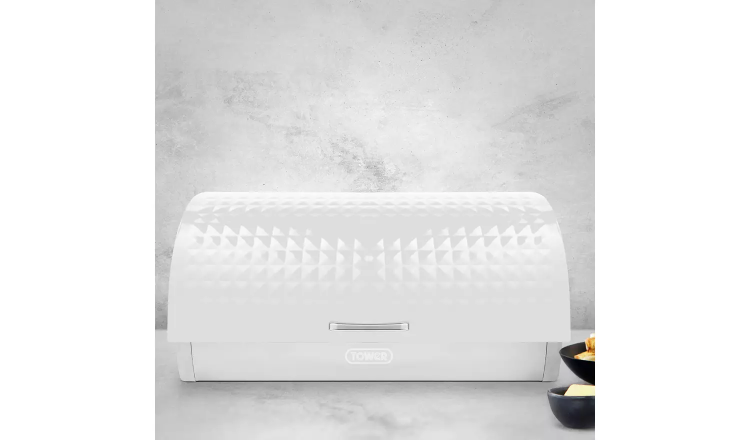 Tower Solitaire Roll Top Stainless Steel Bread Bin