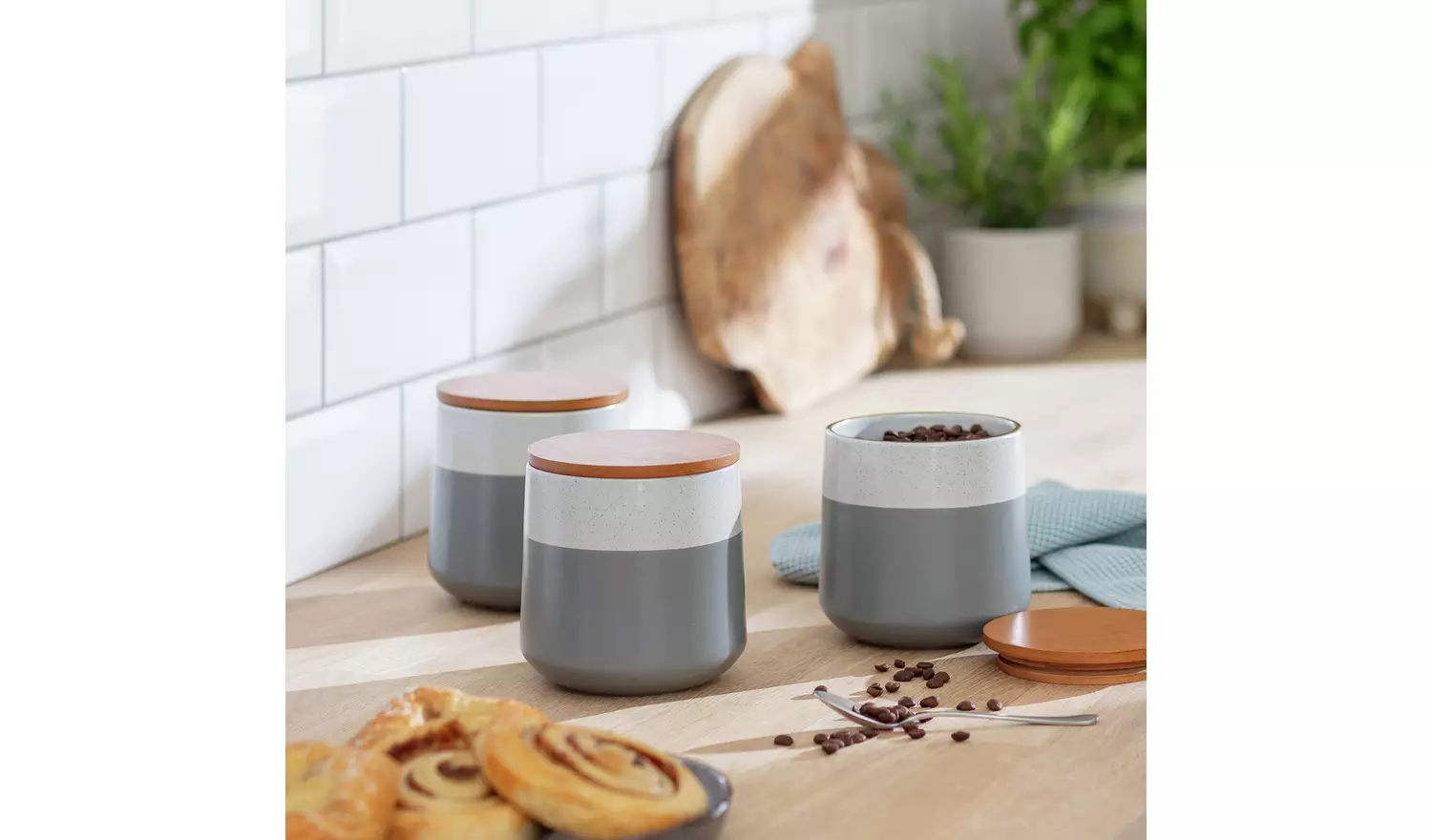 Habitat Speckle 3 Piece Storage Canister