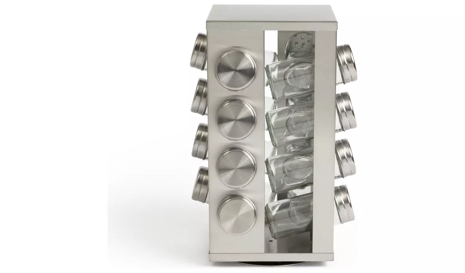 Habitat 16 Jar Stainless Steel Revolving Spice Rack