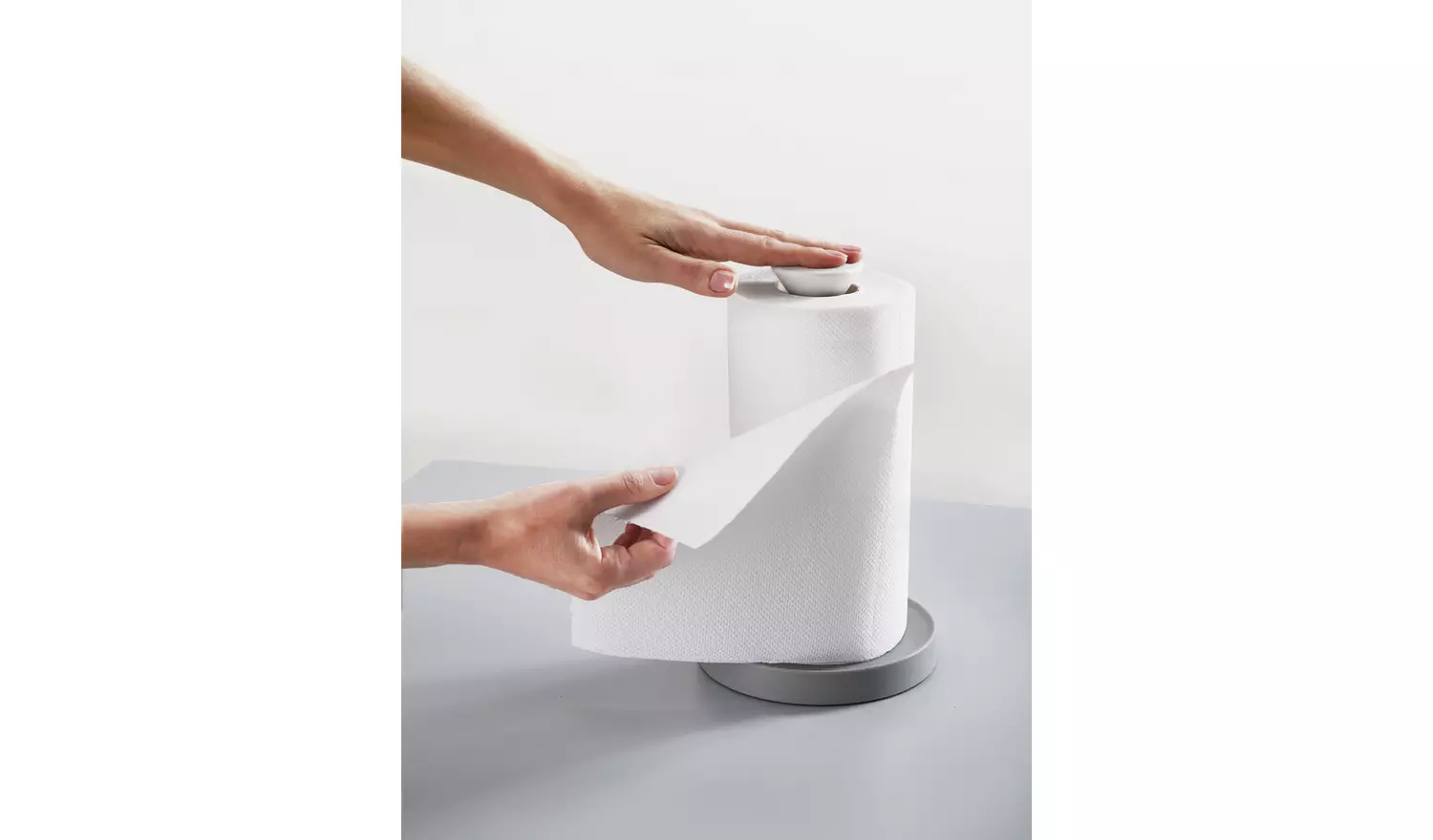 Joseph Joseph Duo Kitchen Roll Holder - Grey and White