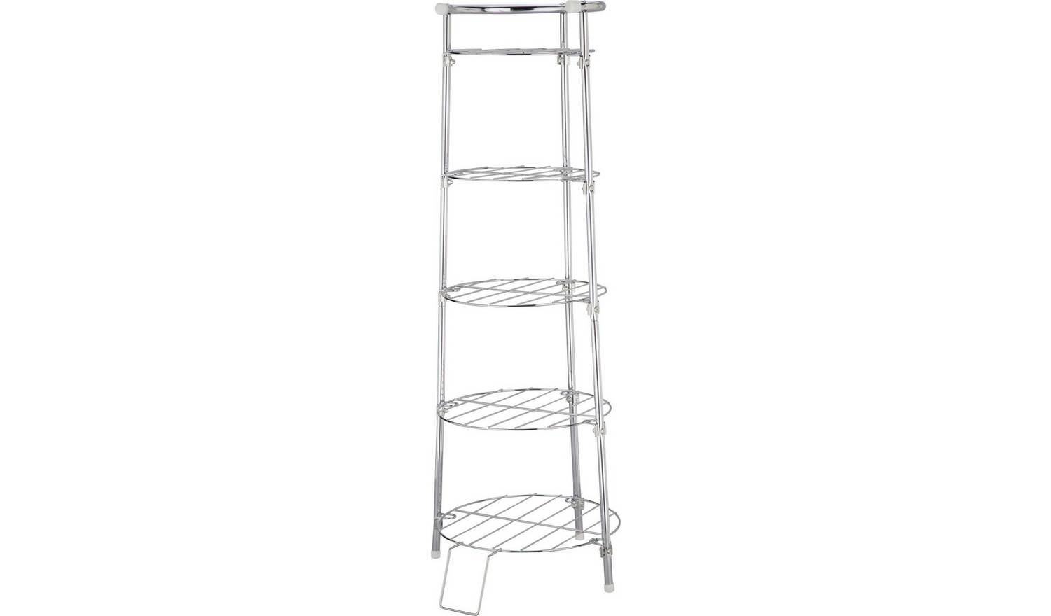 Argos Home 5 Tier Circular Chrome Pan Stand